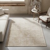 thumbnail of Viskose-Teppich Handgewebt Elegant | 160x230cm, 7mm Florhöhe, 17mm Gesamthöhe | Beige-Grau | Pflegeleicht | Bari Kollektion | Kadima Design