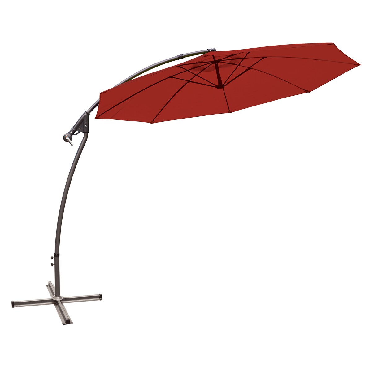 Casa Collection ombrellone a braccio Palawan burgundy 3 m