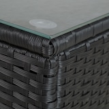 thumbnail of tectake Conjunto de ratán SIENA  negro/gris - 404298