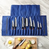 thumbnail of Hezhen - Messentas van canvas/leer - 43x15x15 cm - 900 gram - Blauw