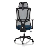 thumbnail of Silla de oficina / silla giratoria ERGOMY asiento tela/respaldo malla azul mybuero