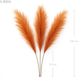 thumbnail of Layba Künstliches Pampasgras Deko in Orange Boho - 3 Stück 100cm, Ideal für Hochzeitsdeko, Wohnzimmer & Schlafzimmer