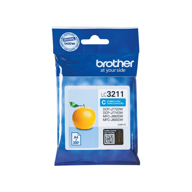 Tintas BROTHER LC3211C BROTHER DCPJ772DW TINTE CYAN ST