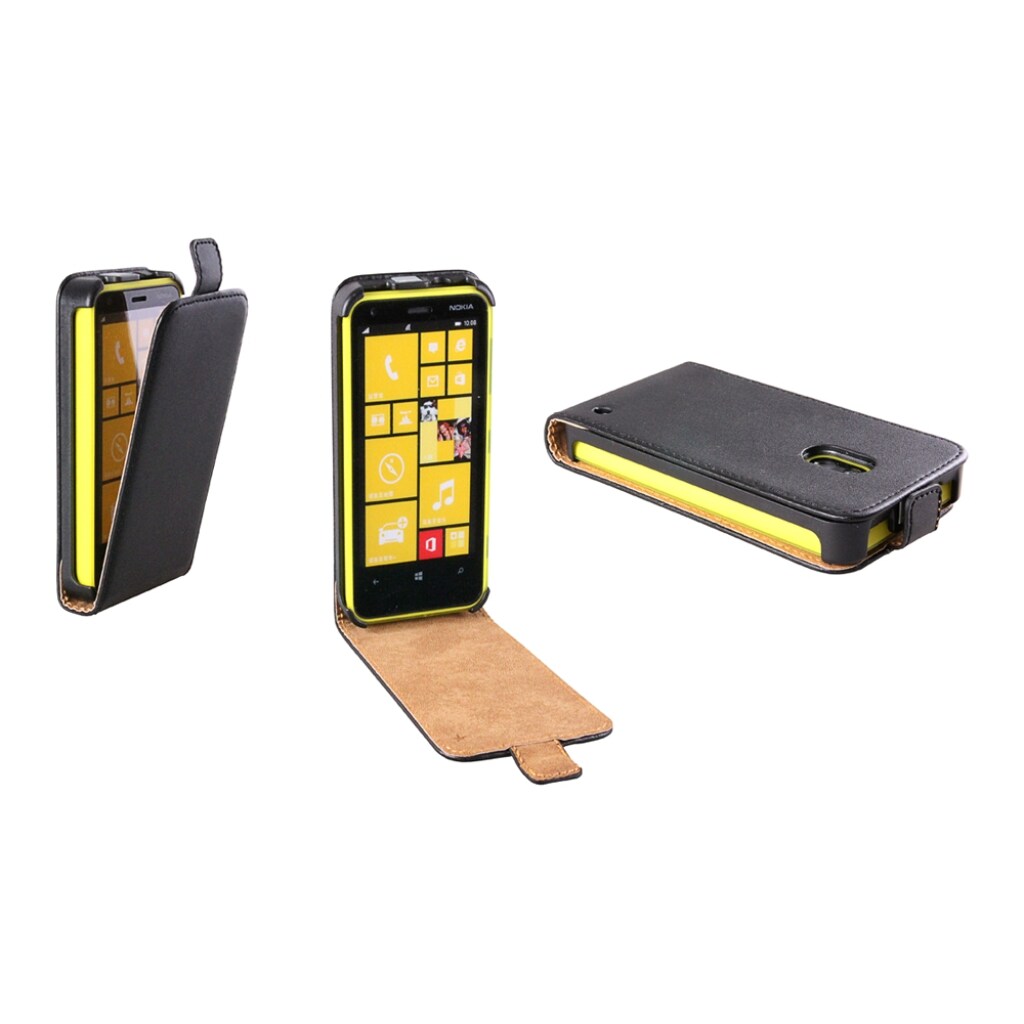 Flip Case für Nokia Lumia 620 schwarz ultra slim