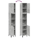 thumbnail of vidaXL Badschrank Betongrau 30x30x190 cm Holzwerkstoff