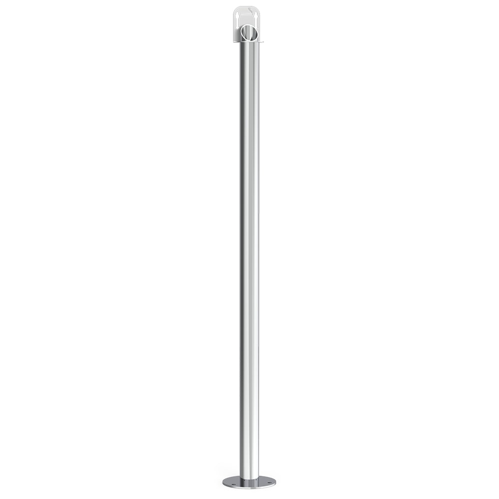 MOBINOX-Staande asbak voor verminderde ruimtes 60x60x1064 mm.