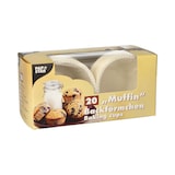 thumbnail of 20 moldes para magdalenas Ø 5 cm - 3,5 cm blanco