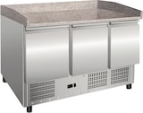 thumbnail of Pizza-/Salatbuffet aus Edelstahl, Granitplatte, digitales Thermometer, automatische Abtauung, Maße 1365x700x1050 mm, Modell S903PZ