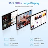 thumbnail of Tablette Tactile 10 Pouces Android 12 8GB 128GB 4G LTE Double SIM Gris Espace YONIS