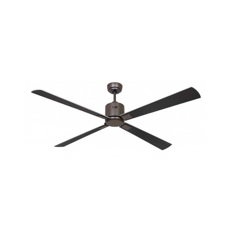 Ventilador De Techo Con WiFi CasaFan ECO NEO III 152cm 949337W Motor Bronce / Aspas Reversibles Wengué Y Plata