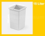 thumbnail of Hailo Inneneimer 1076099 hellgrau 15 Liter 226 x 233 x 350 mm 2 Henkel
