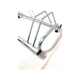 thumbnail of Andrys - Rastrelliera Porta Biciclette a Terra Senza Ancoraggio, Posti Alti e Bassi, in Acciaio Zincato Freddo, Argento, 77 x 42 x 40 cm, 3 Posti