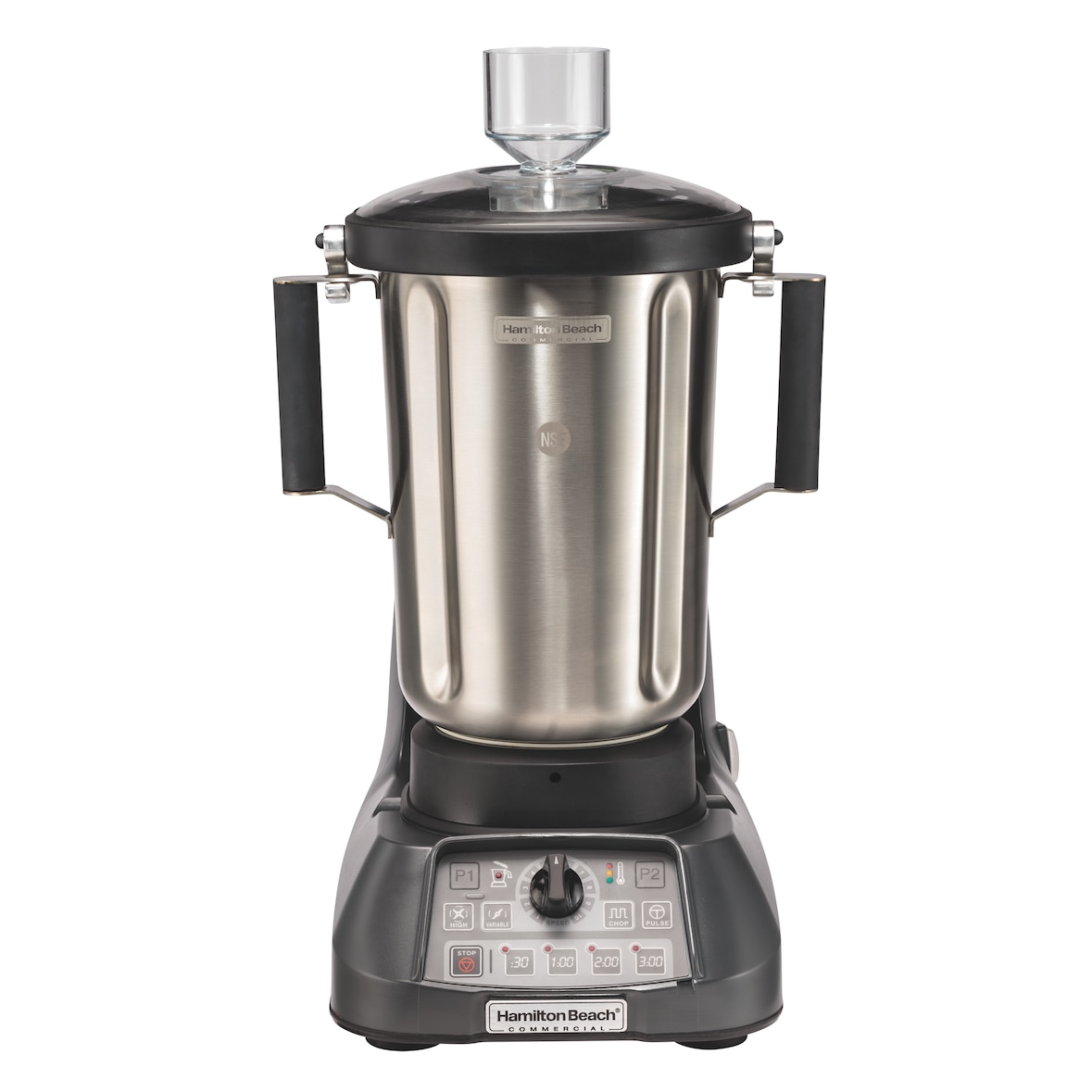 Hamilton Beach HBF1100SR Batidora de Cocina Expeditor con Vaso de Acero Inoxidable de 4L