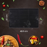 thumbnail of Placa de grelhar 48,5x32 cm/antracite