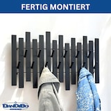 thumbnail of DanDiBo Wandgarderobe Schwarz Metall Modern 96637 Garderobe Wand mit Haken Garderobenleiste Hakenleiste Garderobenhaken