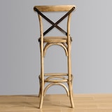 thumbnail of Bolero houten barkruk met gekruiste rugleuning naturel