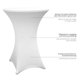 thumbnail of LUMALAND Stehtischhusse - Ø 80-85 cm - Weiß - 10er-Set