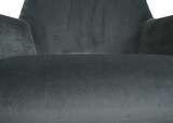 thumbnail of Décoshop26 - Set aus 2 Esszimmerstühlen mit Armlehnen und Drehsitz in dunkelgrauem Stoff 04_0007379
