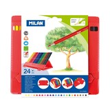thumbnail of MILAN 0729324 - Estuche Flexible Flexibox 24 Lápices de Colores Triangulares, Madera Sostenible