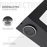 thumbnail of ECD Germany Tischbeine 2er Set Trapez 60x72 cm Schwarz | Stahl pulverbeschichtet, Industrial Tischkufen Tischgestell Esstisch