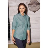 thumbnail of Chef Works® CHAMBRAY Damenbluse Nebelgrün Größe S