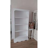 thumbnail of shopinnovativo -Libreria 5 ripiani arte povera in legno massello e mdf con rifinitura in bianca 120x40x210 H