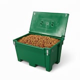 thumbnail of Bac de stockage alimentaire pour animaux 200l avec grenouillères - plast'up rotomoulage - VERT