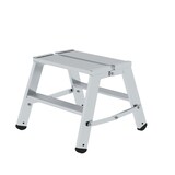 thumbnail of PROREGAL Klapppodest beidseitig begehbar | 2x2 Stufen | rutschfeste Kunststoffschuhe | Aluminium