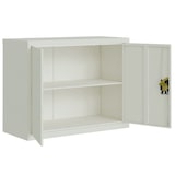 thumbnail of vidaXL Aktenschrank Hellgrau 90x40x110 cm Stahl