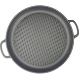 thumbnail of Grelha redonda de ferro fundido - ø 40 x 4 cm - Acessórios para churrasco - Placa para grelhar - Preto fosco