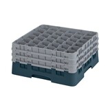 thumbnail of CAMBRO - 36S738-414 - Cestino per il lavaggio 36 comp. 3 altezze - 7,2 cm Ø máx. - alt. máx. 20 cm - 50 x 50 x 22,5 cm - Verde anatra