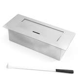 thumbnail of Camino a bioetanolo biocamino da terra Cambridge in legno Bianco 110x37x102h