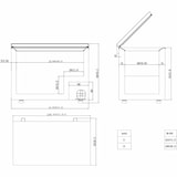 thumbnail of Arcón congelador horizontal,con una puerta abatible, acero, con cerradura, -2°C a -25°C, 1815x750x840 mm, EASYLINE 650L 10084 Vaiotec