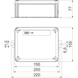 thumbnail of OBO Bettermann Kabelabzweigkasten T160E 0VA 7205782