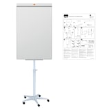 thumbnail of Flipchart Classic Mobil Rundfuß Stahl magnetisch weiß