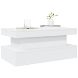 thumbnail of vidaXL Couchtisch mit LED-Leuchten Weiß 90x50x40 cm