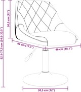 thumbnail of vidaXL Esszimmerstühle 6 Stk. Drehbar Rosa Samt