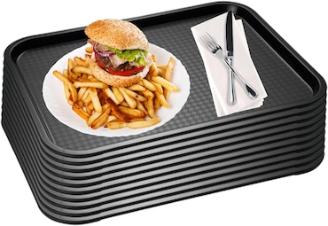 APS 10er Set APS Fast Food-Tablett/Serviertablett 45 x 35,5 cm, H: 2 cm