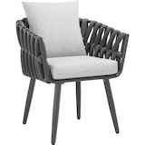 thumbnail of Stuhl Lugano im Rope-Design mit Aluminiumgestellanthrazit