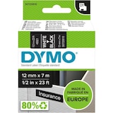 thumbnail of DYMO D1 - etiquetas estándar - blanco sobre negro - 12mm x 7m