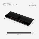 thumbnail of Masterzone 90 Slim Flex Induktionskochfeld Einbau 4 Kochzonen 2 Flex-Zonen ThermoBoost Smart Flex Technology max. 7200 Watt Schwarz