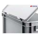 thumbnail of PROREGAL Eurobehälter mit geschlossenem Griff | HxBxT 7,5x40x60cm | 15 Liter | Grau | Eurobox, Transportbox, Transportbehälter, Stapelbehälter