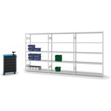 thumbnail of PROREGAL Fachbodenregal Stecksystem | Grundregal | HxBxT 200x130x40cm | 5 Ebenen | Fachlast 215 kg | Beidseitig nutzbar | Lichtgrau