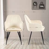 thumbnail of Esszimmerstuhl Cheryl creme/schwarz