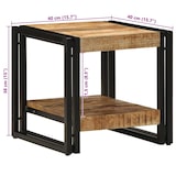 thumbnail of vidaXL Couchtisch Braun 40 x 40 x 38 cm Massivholz Mango