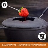 thumbnail of Bonvivre® Gusseisen Fondue Set für 4 Personen | 1 Liter | Fondueset 9-teilig mit Brenner und 6 Gabeln | Emailliert Rot