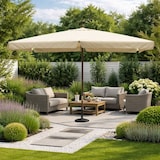 thumbnail of Ombrellone da Giardino 3x4 Palo Centrale in Legno Telo 300x400 Poliestere 180 g/mq Ecru per Esterno, Piscina e Ristoranti