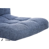 thumbnail of Décoshop26 - Tabouret de bar x1 avec repose-pieds hauteur réglable design moderne en tissu bleu 10_0000057