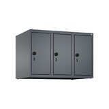 thumbnail of C+P Aufsatzschrank Classic PLUS, 3 Abteile, HxBxT 50x75x50cm, Sicherheitsdrehriegel, Anthrazit von PROREGAL