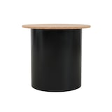 thumbnail of SIT Möbel Bijzettafel rond set van 2 | Tafelblad MDF met kurk naturel | Onderstel grenen zwart | B 50 x D 50 x H 45 cm | 19000-82 | Serie CORK